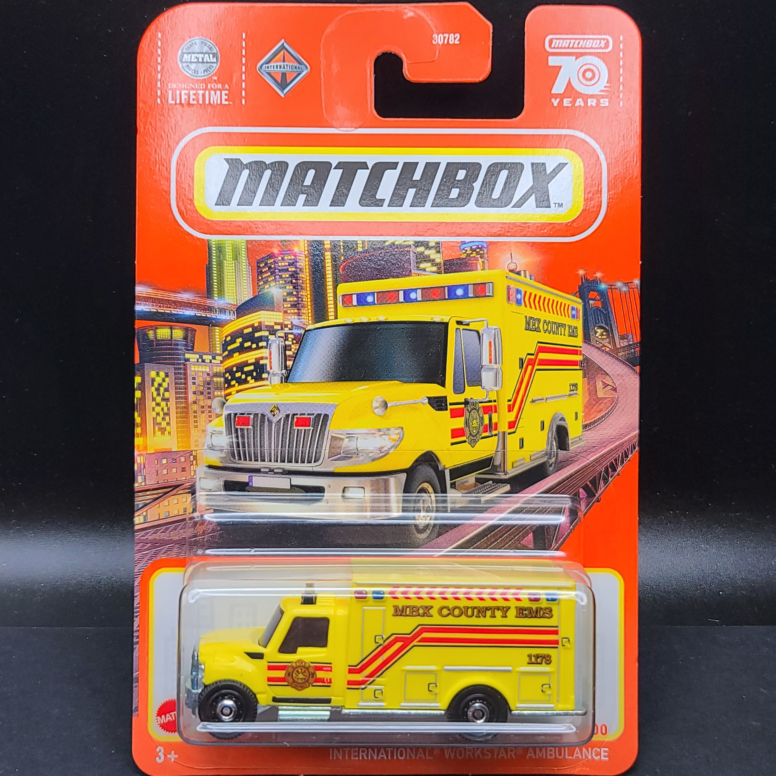Matchbox International Workstar Ambulance (2023 Basic - Blister Pack)