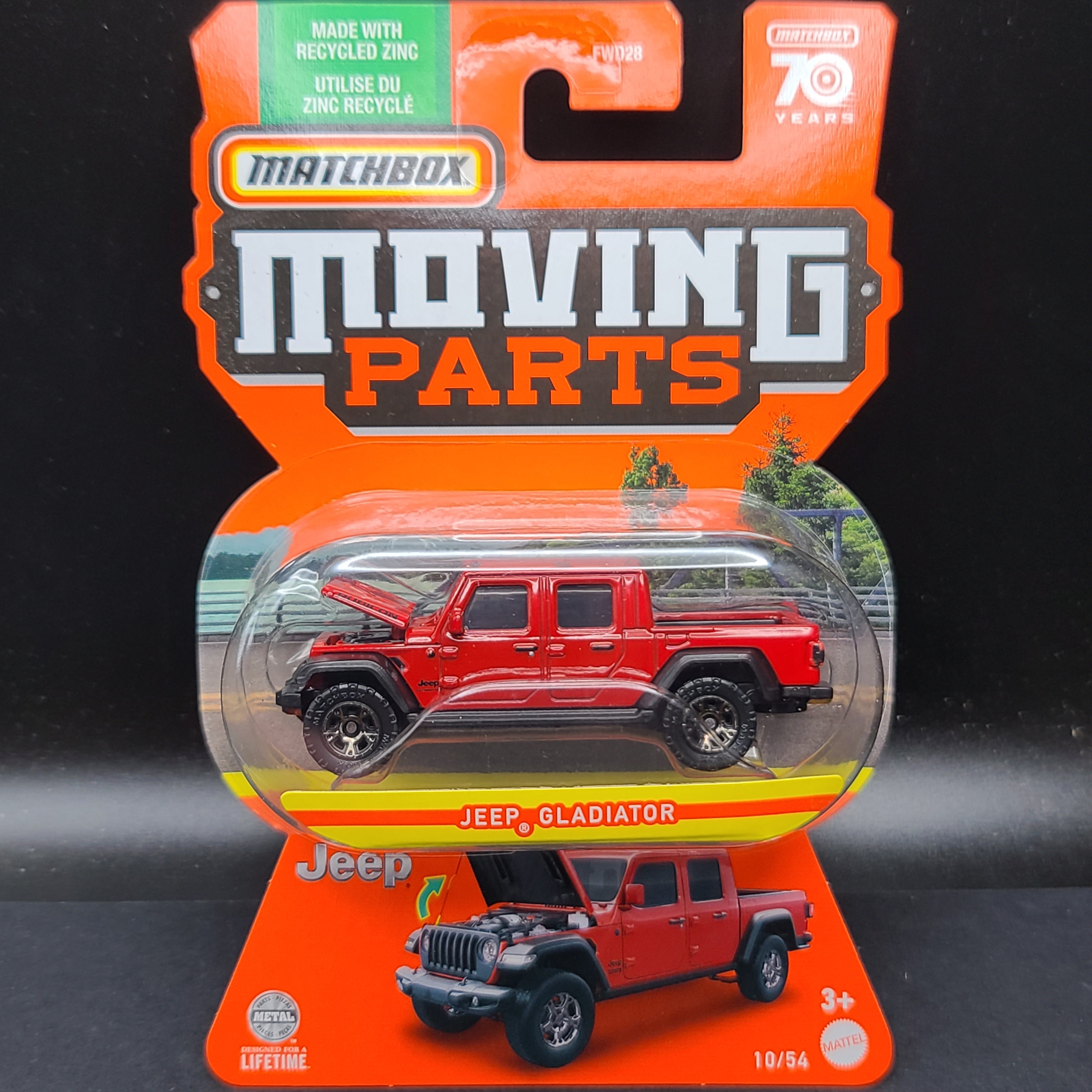 Matchbox Jeep Gladiator Pick-up (2023 Moving Parts)