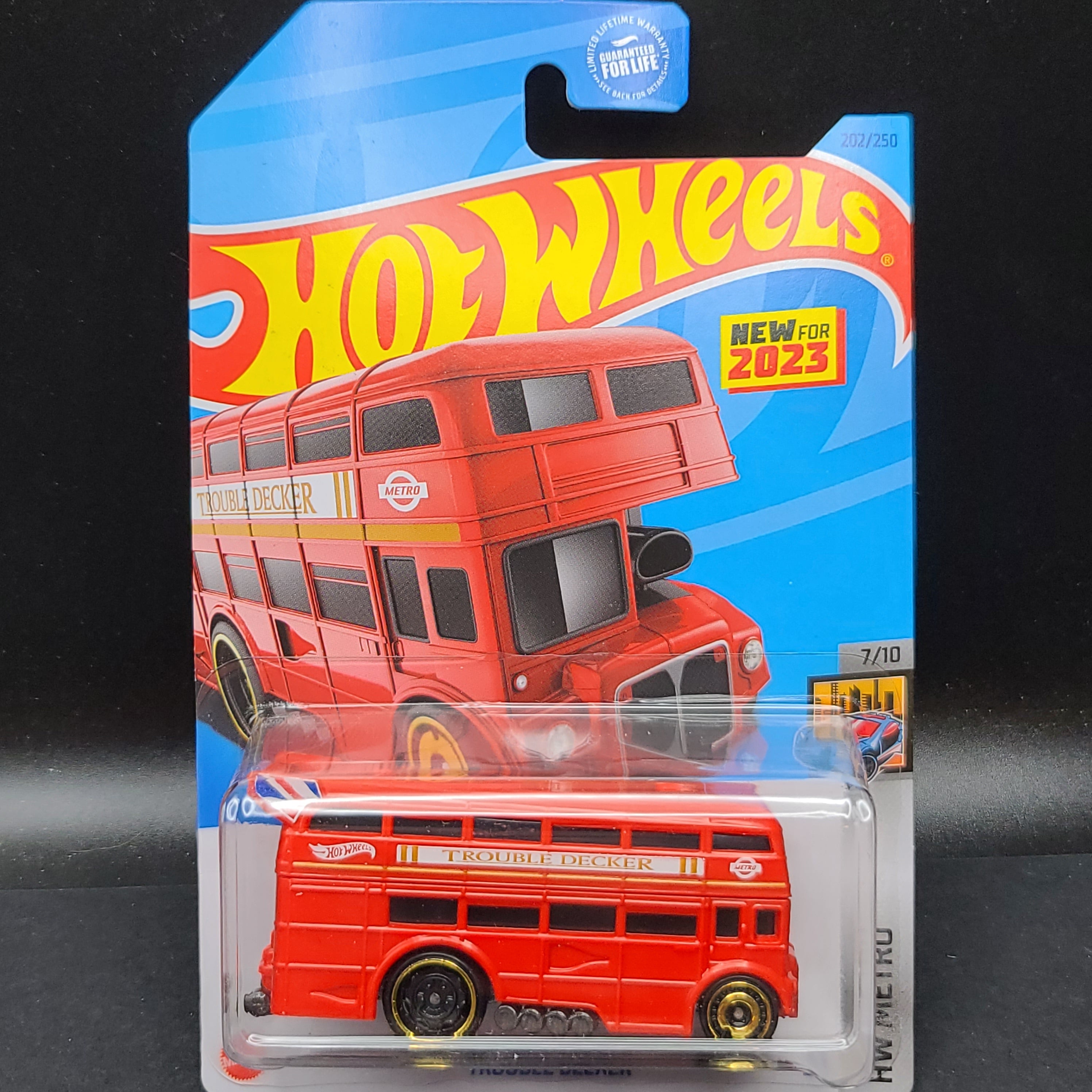 Hot Wheels Trouble Decker Bus (2023 HW Mainline)