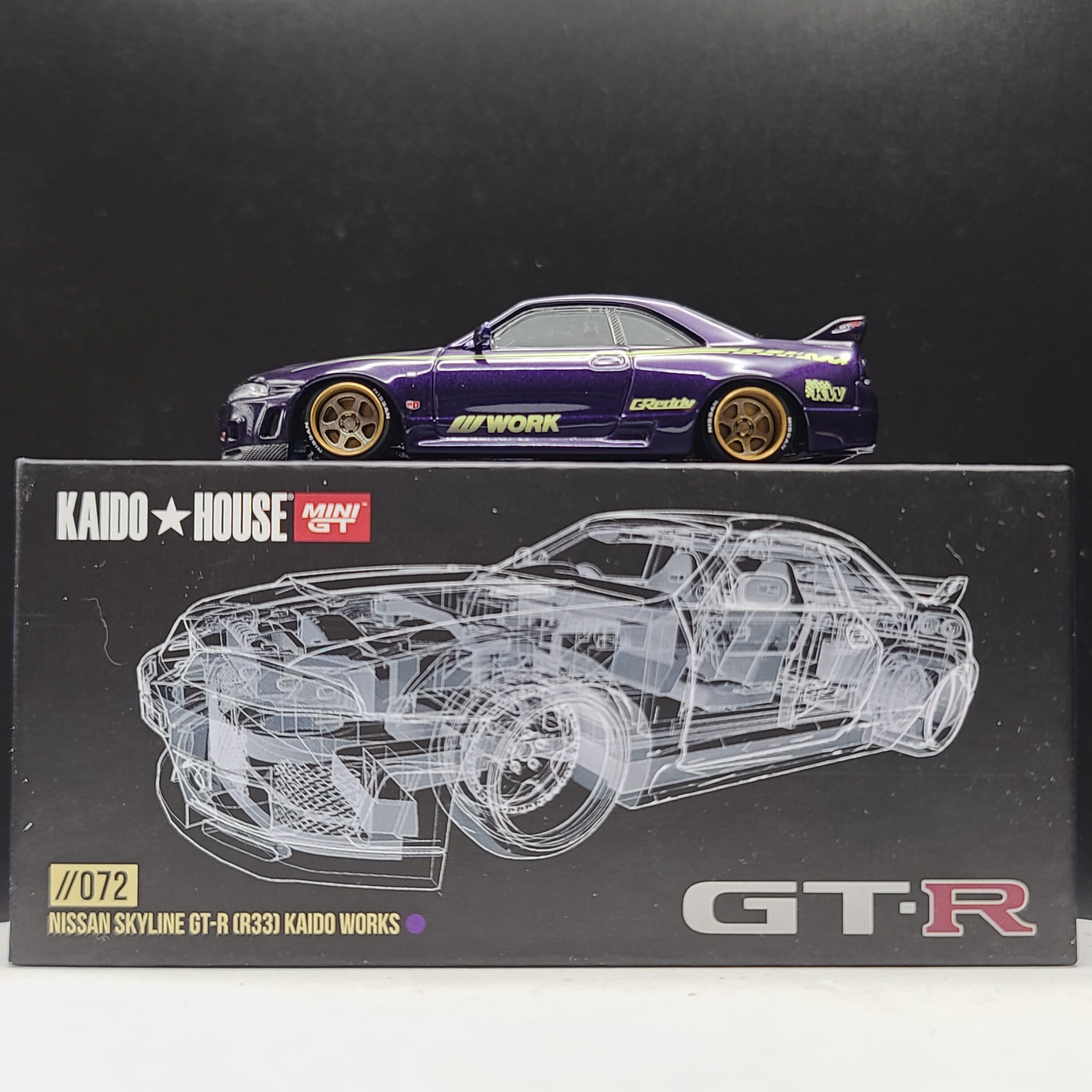 Kaido House x Mini GT Nissan Skyline GT-R (R33) Kaido Works - 1 
