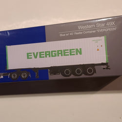Mini GT Western Star 49X w/ 40' Reefer Container "Evergreen", 1:64 scale (2024 MIJO Exclusives - Limited Edition)