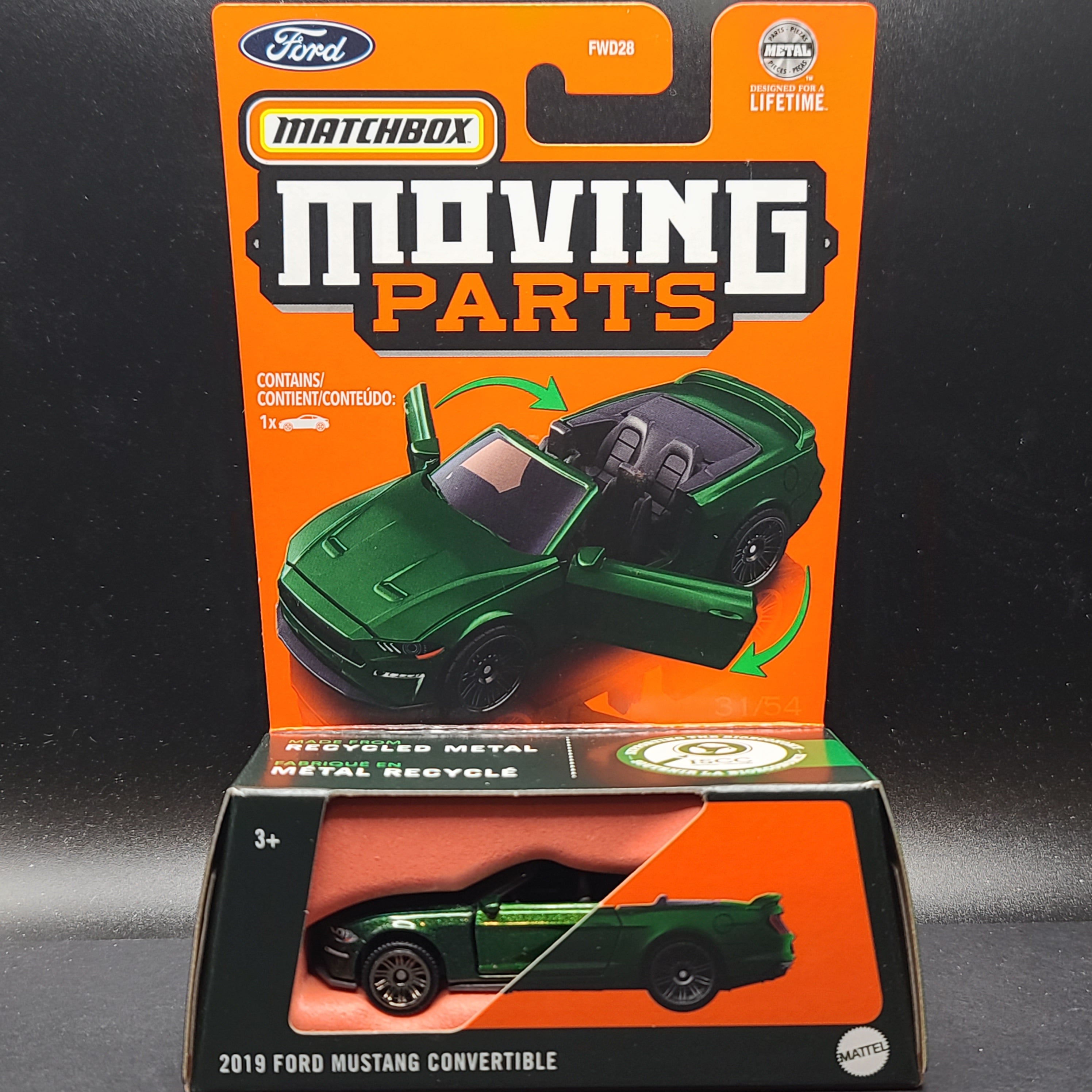 Matchbox '19 Ford Mustang Convertible (2024 Moving Parts Mix 1)
