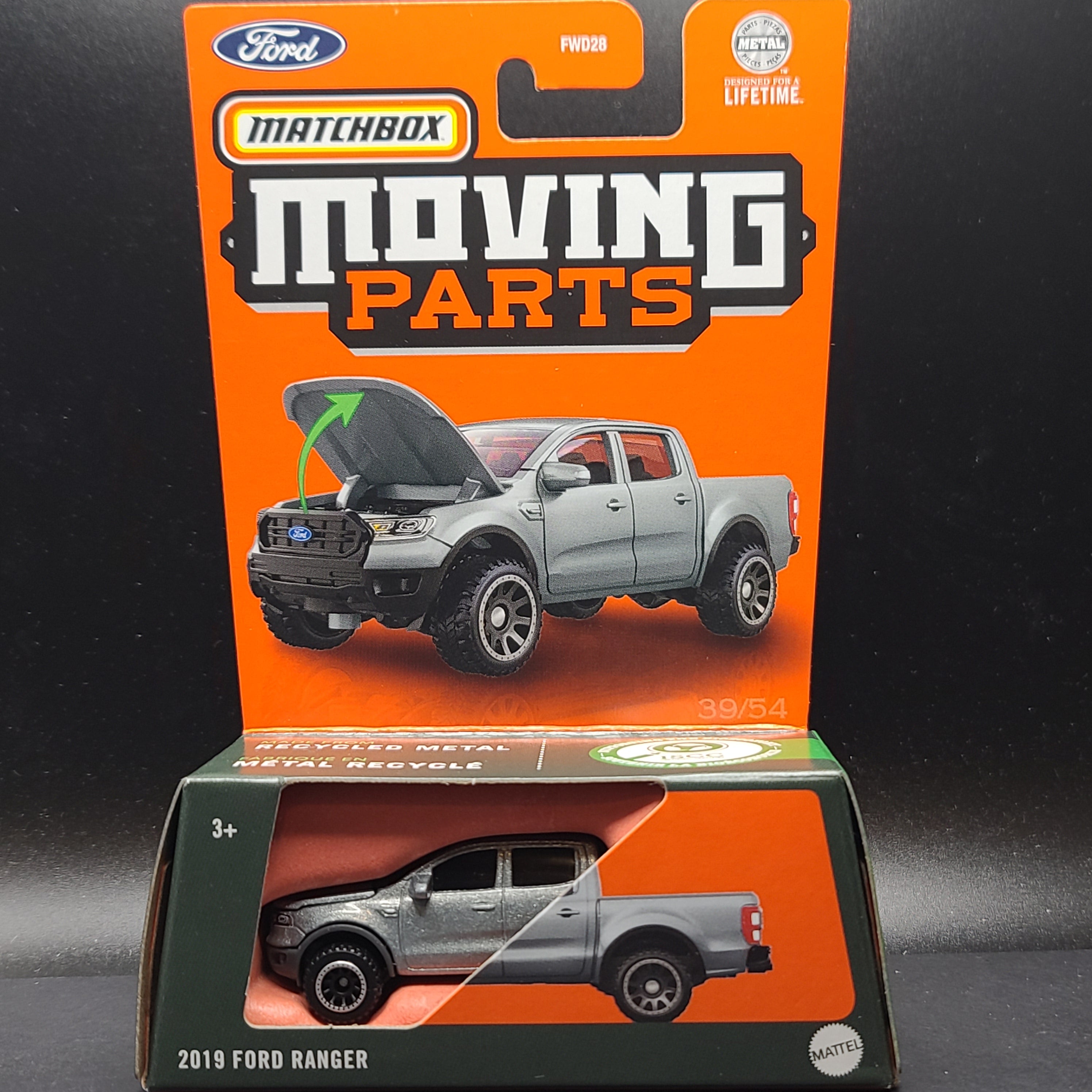 Matchbox '19 Ford Ranger Pickup Truck (2024 Moving Parts Mix 2)