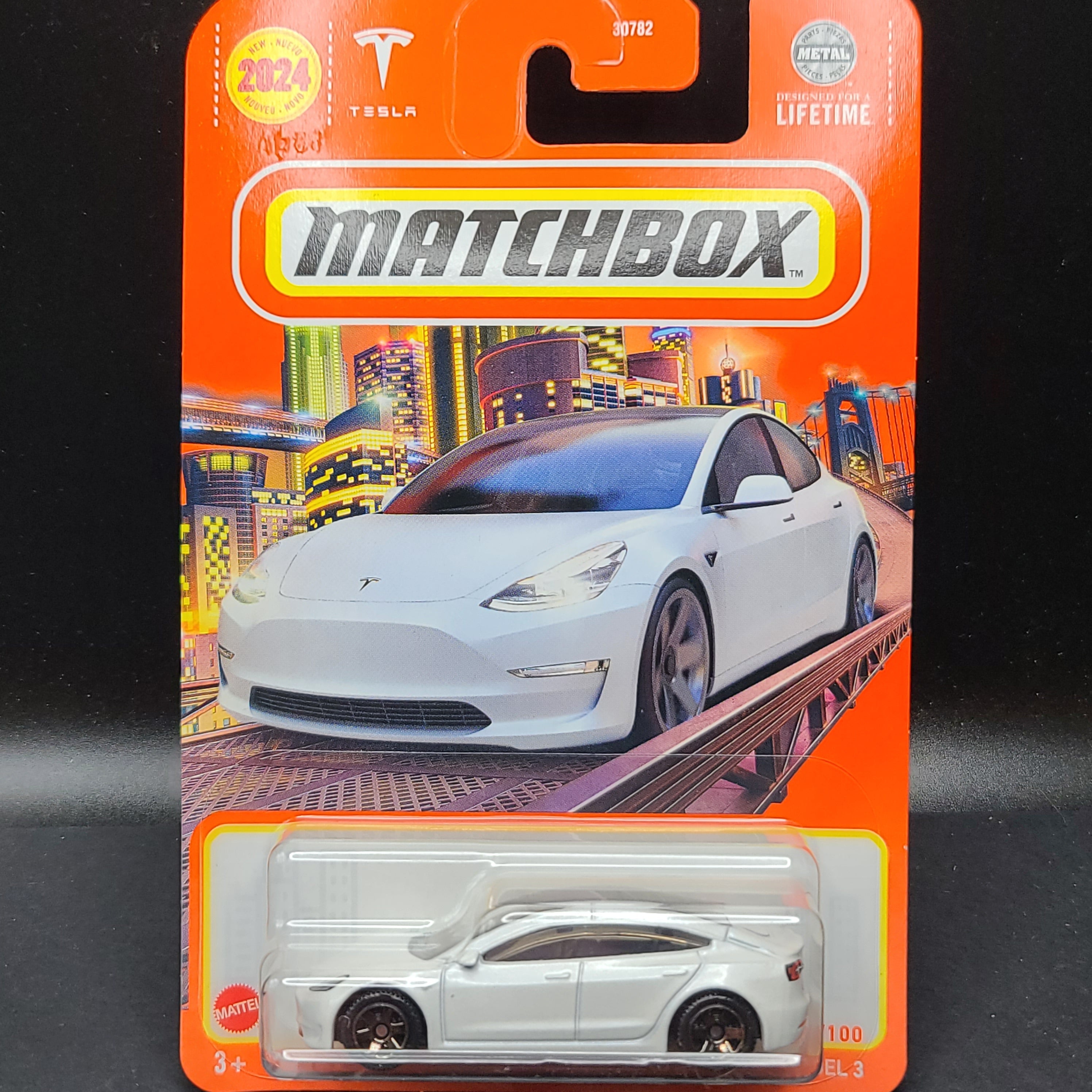 Matchbox Tesla Model 3 (2024 Mix 2 B Basic - Blister Pack)