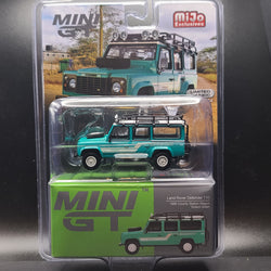 MINI GT '85 Land Rover Defender 110 - 1:64 scale, Trident Green (2024 MIJO Exclusives - Limited Edition 1 of 2400)