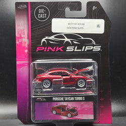 Jada Toys / Majorette - Porsche Taycan Turbo S - 1:64 scale (2023 Pink Slips Wave 2)