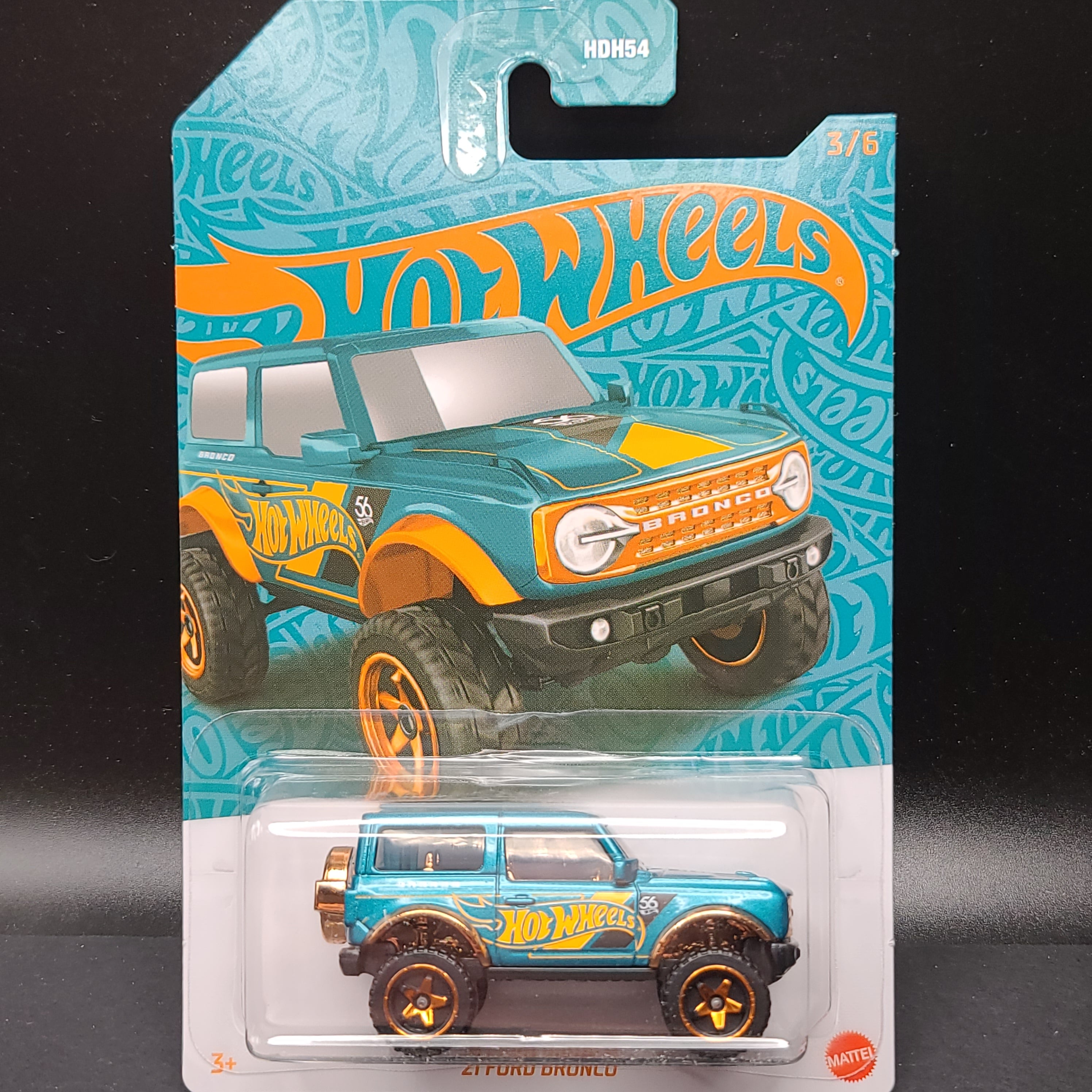 Hot Wheels '21 Ford Bronco (2024 HW Basic - Pearl & Chrome 56th Anniversary Series Mix 1)