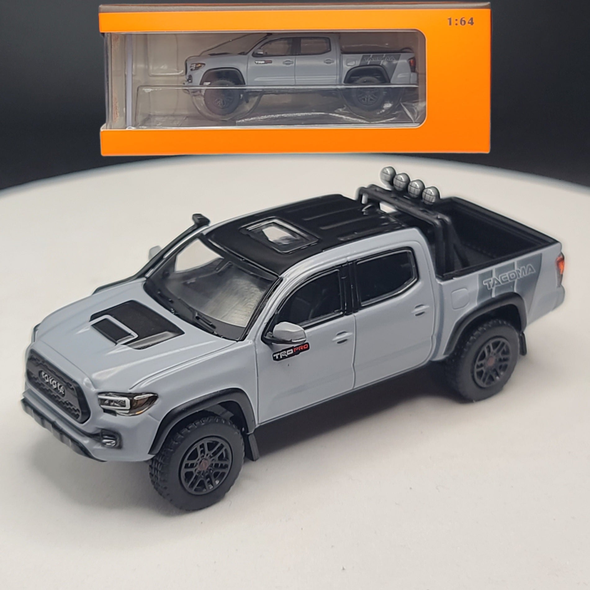 GCD Toyota Tacoma TRD Pro Pick-up Truck - 1:64 scale, Cement Gray (2024 Release)