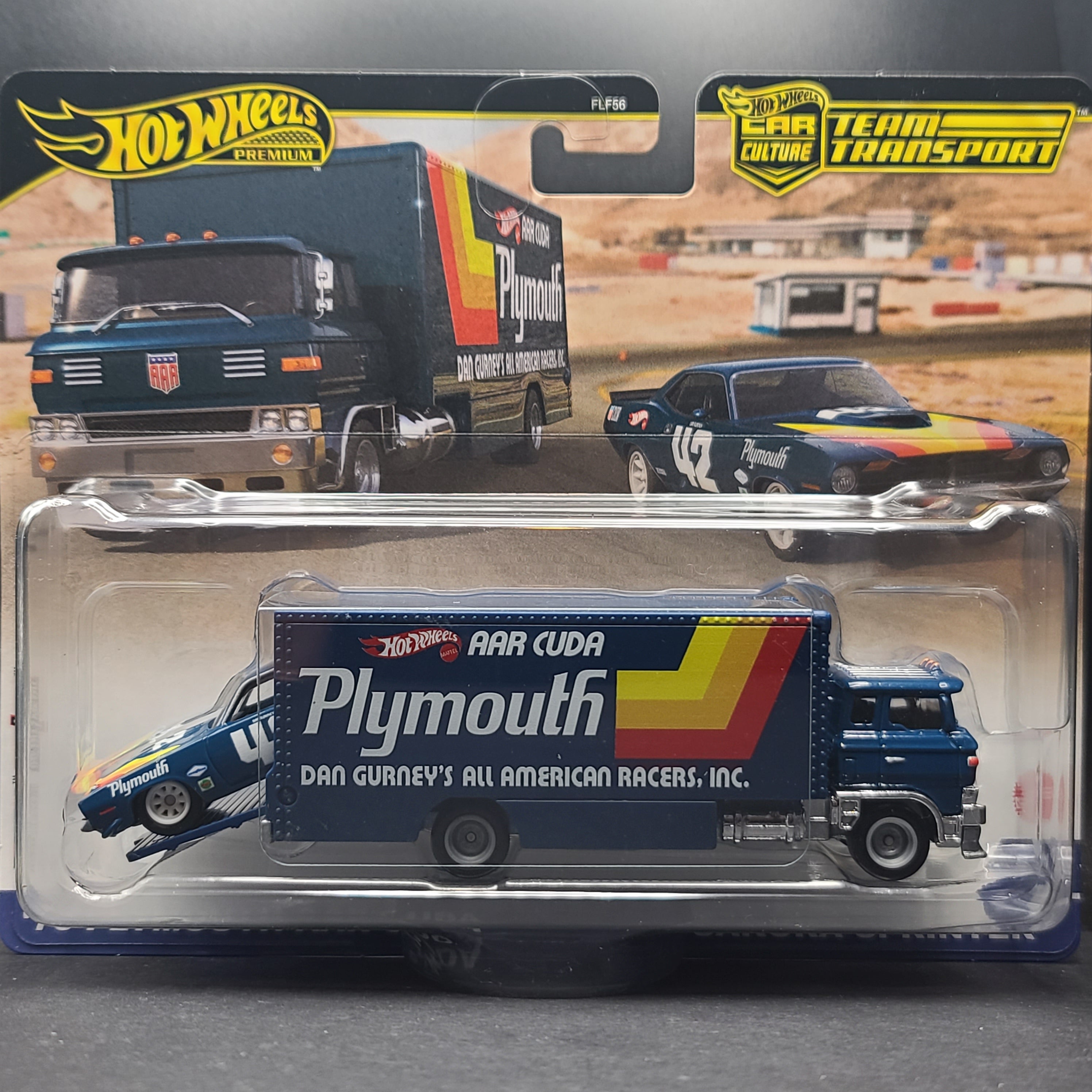 Hot Wheels Team Transport - '70 Plymouth AAR Cuda & HW Sakura Sprinter (2024 Team Transport Mix 1, Car Culture)