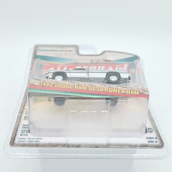 GreenLight '92 Dodge Ram D250 Power Ram Lifted w/ Rollbar - 1:64 scale, Sterling Silver (2024 All Terrain Series 16)