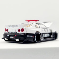 Kaido House x Mini GT Nissan Skyline GT-R (R34) Kaido Works V2 Aero - 1:64 Scale, Japan Police (2024 Limited Edition)