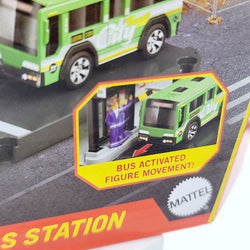 Matchbox Action Drivers Playset - Bus Station w/ City Bus (Assembly Required)