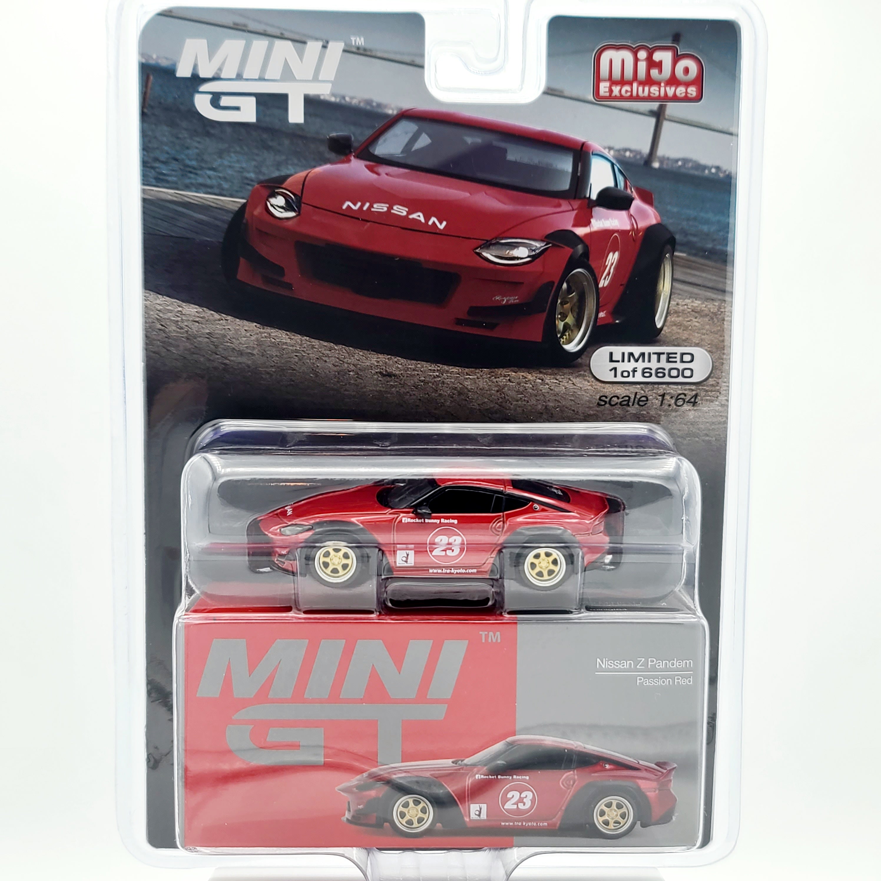 Mini GT Nissan Z Pandem - 1:64 scale, Passion Red (2024 MIJO Exclusives - Limited Edition 1 of 6600)