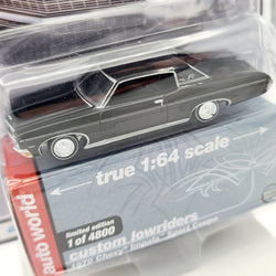 Auto World '70 Chevrolet Impala Sport Coupe - 1:64 scale, black (2022 MiJo Exclusives - Custom Lowriders)