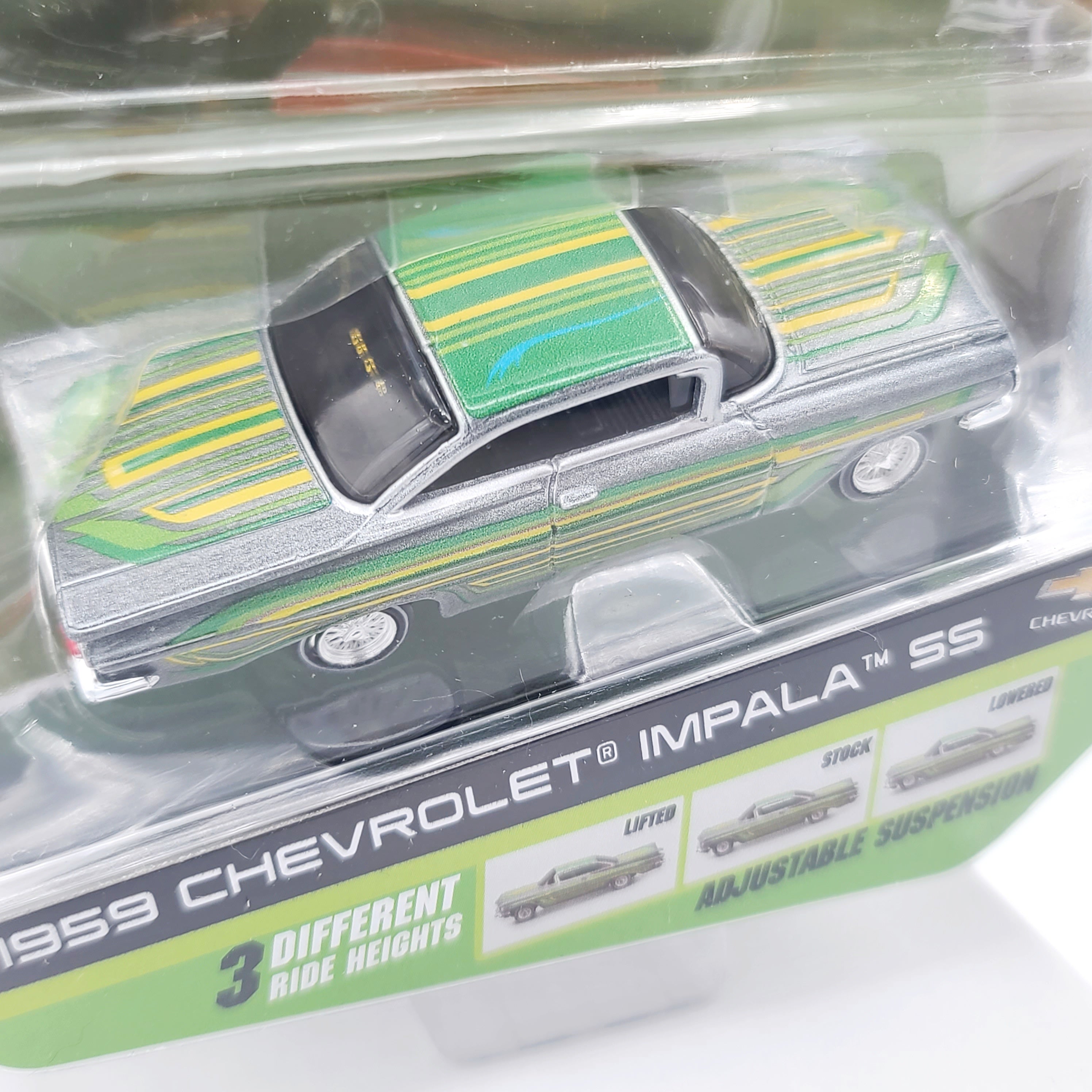 Maisto 1959 Chevy Impala SS Lowrider - 1:64 scale, Adjustable Suspension (2024 Maisto Design - Lowriders - MiJo Exclusives)