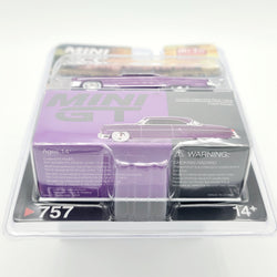 Mini GT '54 Lincoln Capri Hot Rod - 1:64 scale, Purple Metallic (2024 MIJO Exclusives - Limited Edition 1 of 3600)