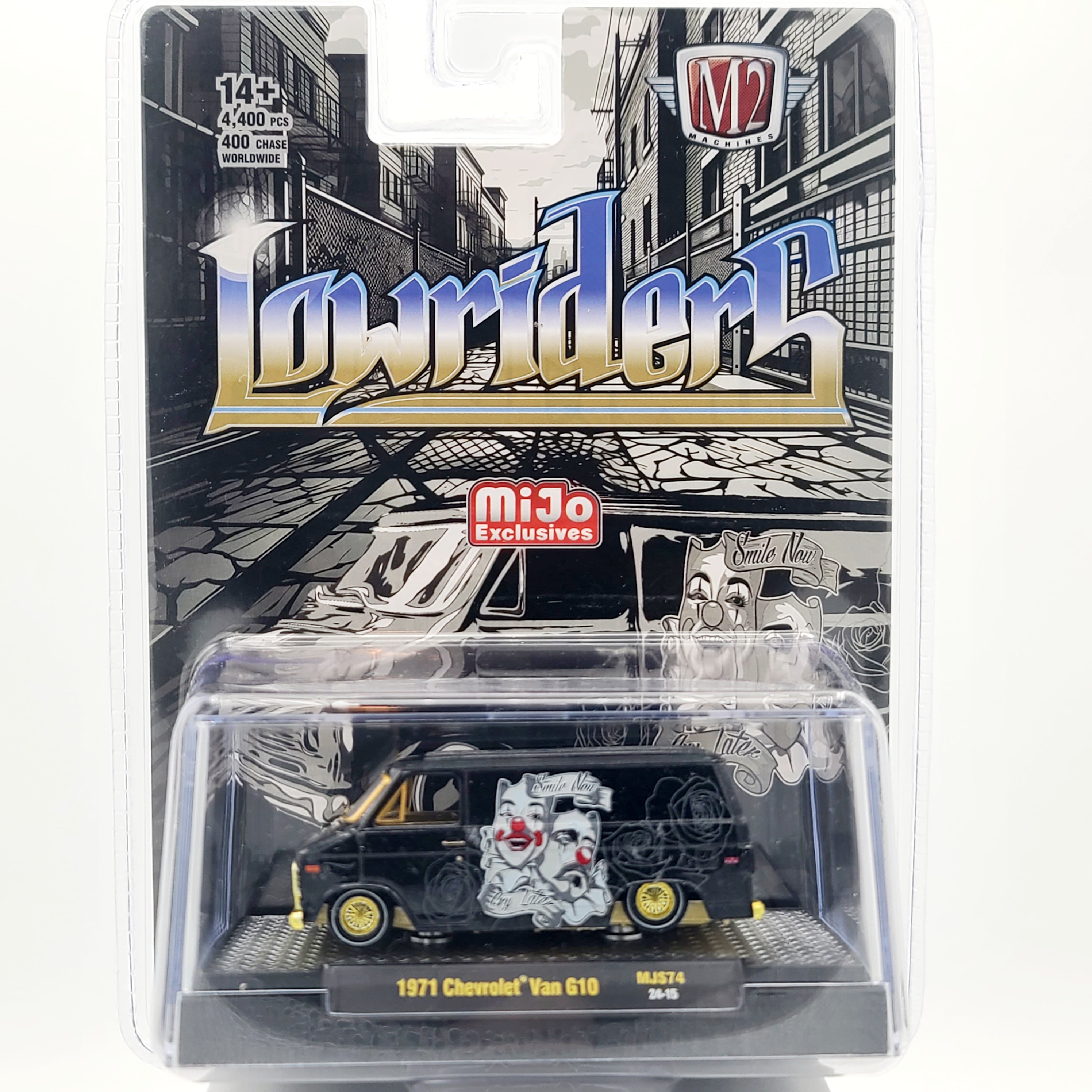 M2 Machines - CHASE - '71 Chevrolet Van G10, 1:64 scale, Lowriders (2024 MiJo Exclusives - Limited Edition)