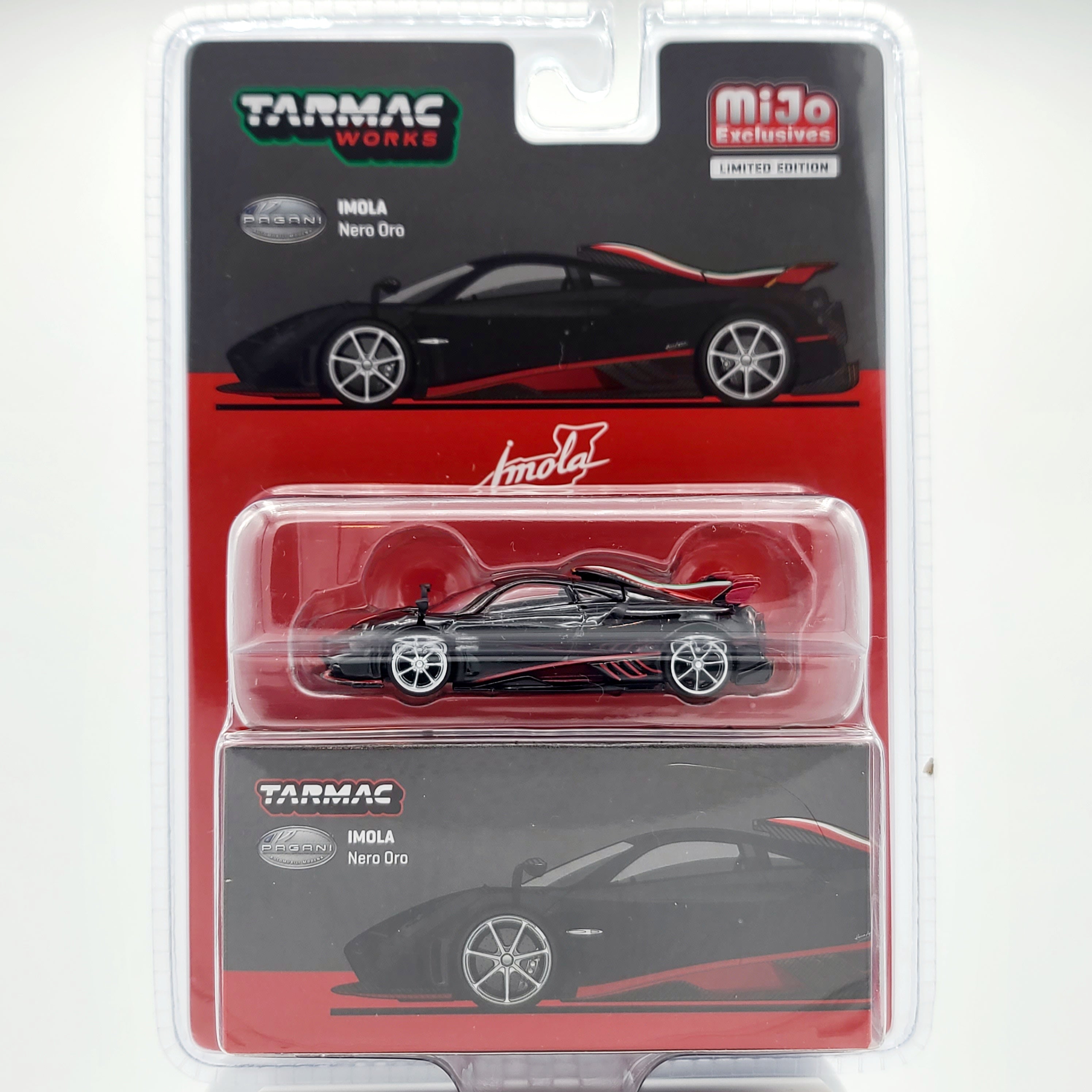 Tarmac Works Pagani Imola - 1:64 scale, Nero Oro (2024 Global64 - MiJo Exclusives)