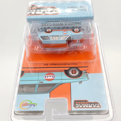 Tarmac Works Datsun Bluebird 510 Wagon; Gulf Oil, 1:64 Scale (2023 MiJo Exclusives, Global64, Indonesia Edition)