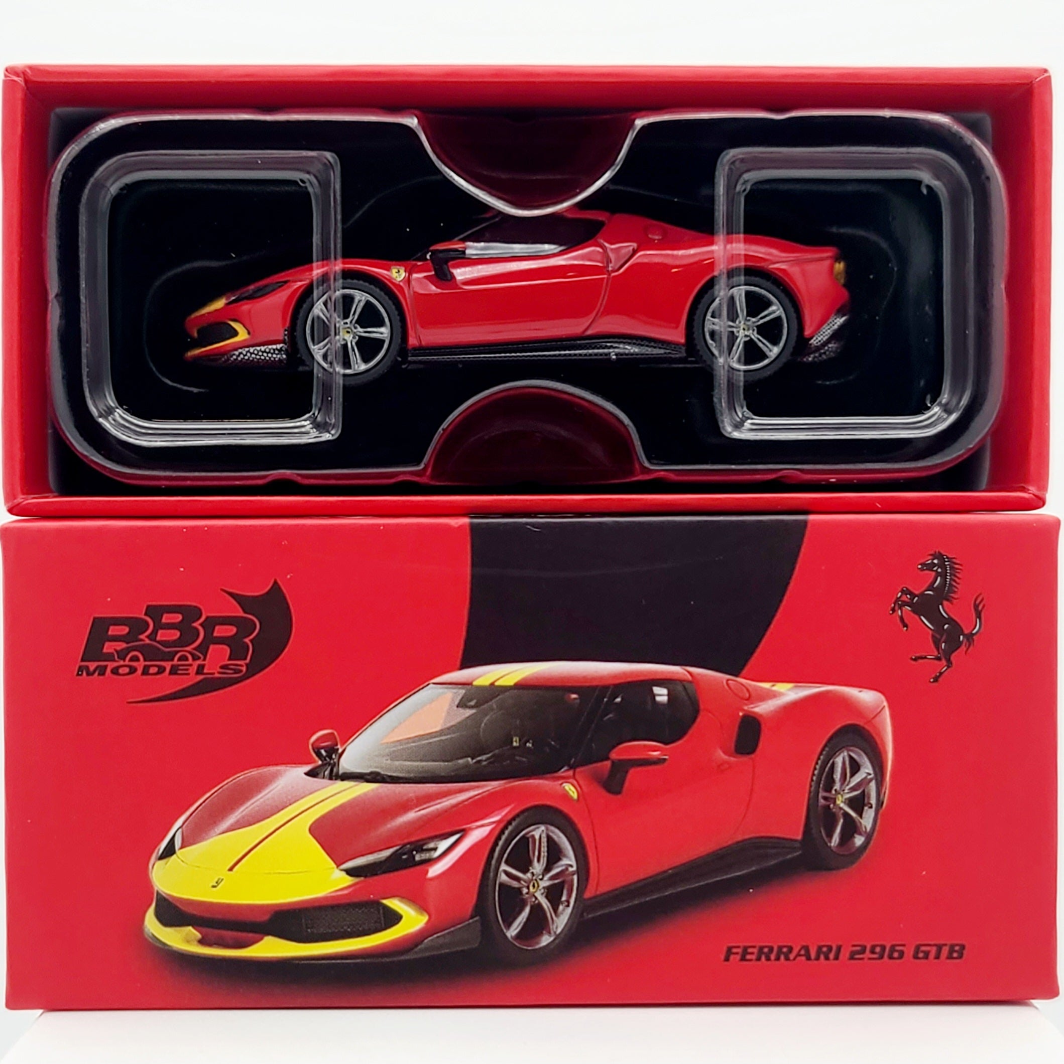 BBR Models Ferrari 296 GTB Assetto Fiorano Rosso Corsa RD - 1:64 (2024 Limited Edition)