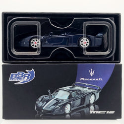 BBR Models Maserati MC12 Stradale - 1:64, Blue Metallic w/ Stripe (2024 Limited Edition)