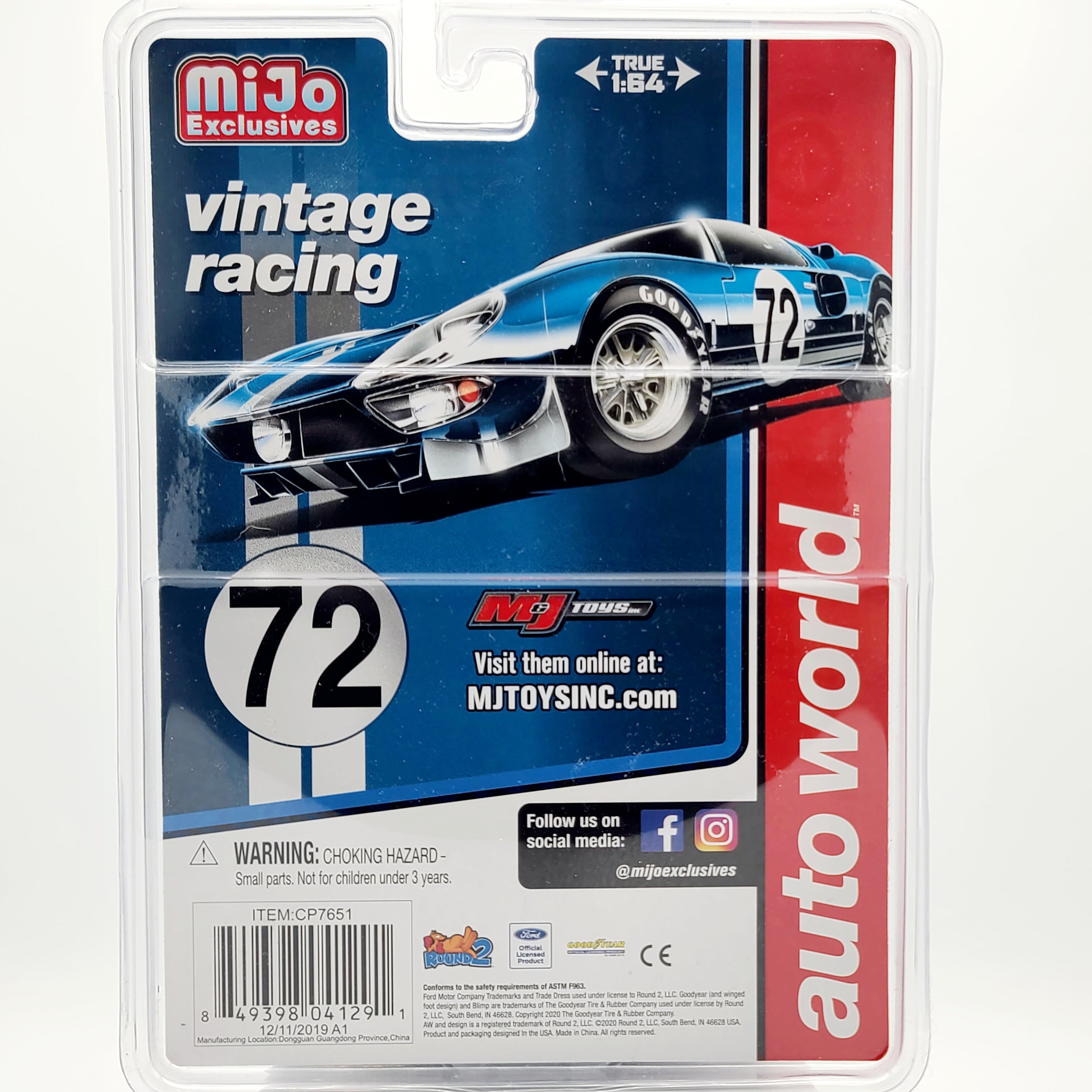 Auto World '65 Ford GT, Dirty Version - 1:64 scale (2020 MiJo Exclusives - Limited Edition)