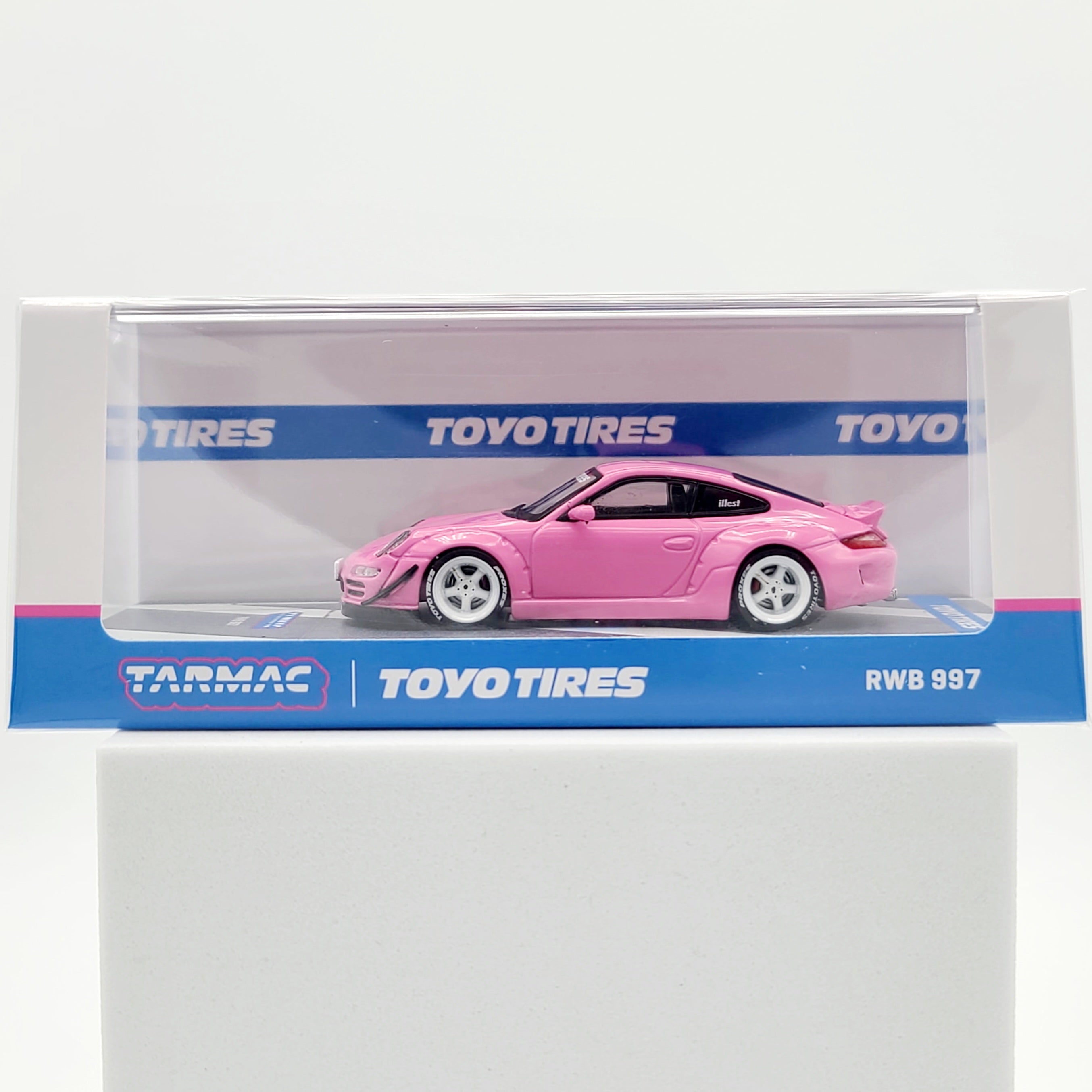 Tarmac Works RWB Porsche 997 - 1:64 scale, Toyo Tires, Pink (2024 Hobby64)