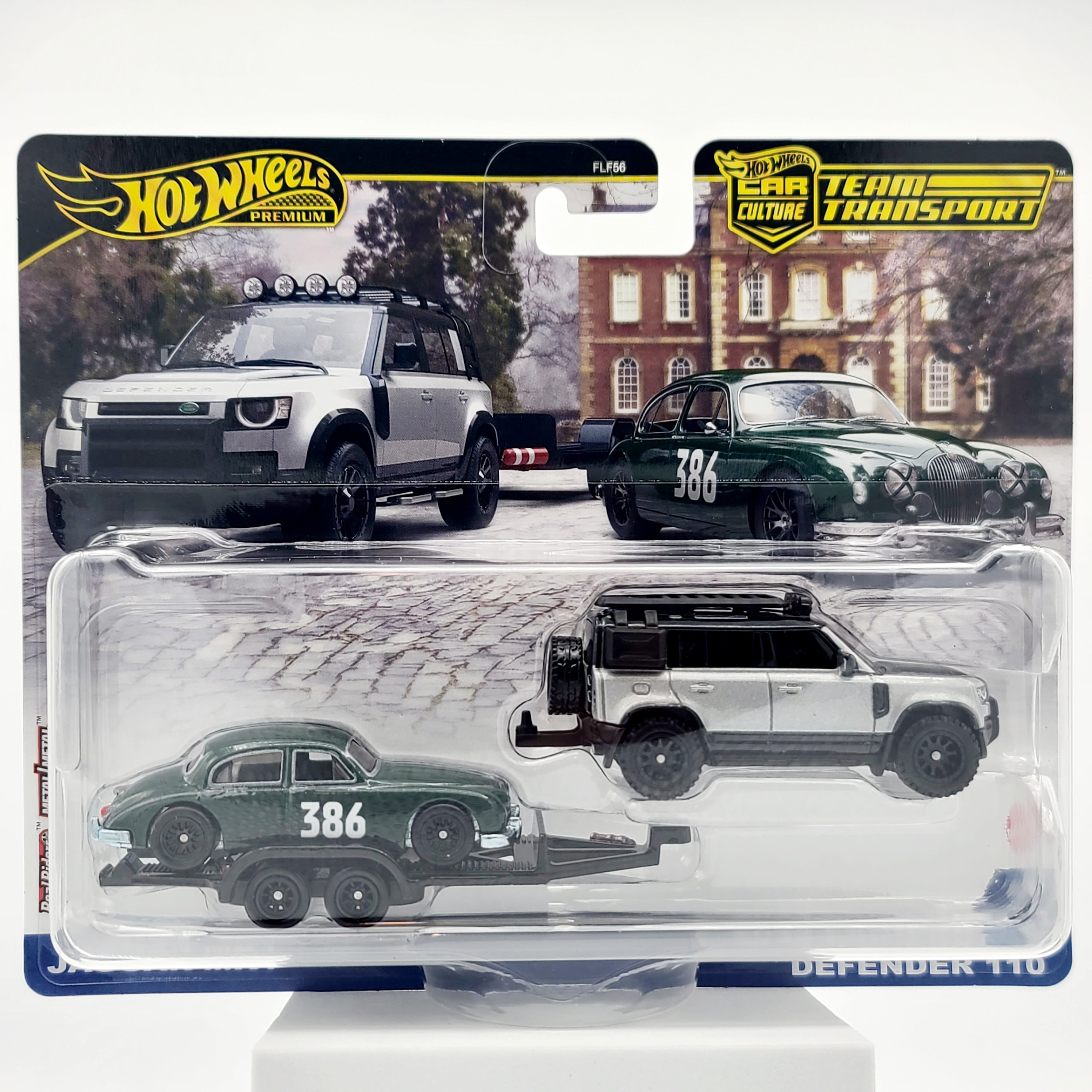 Hot Wheels Team Transport - Jaguar MK1 & '23 Land Rover Defender 110 (2024 Team Transport Mix 4, Car Culture)