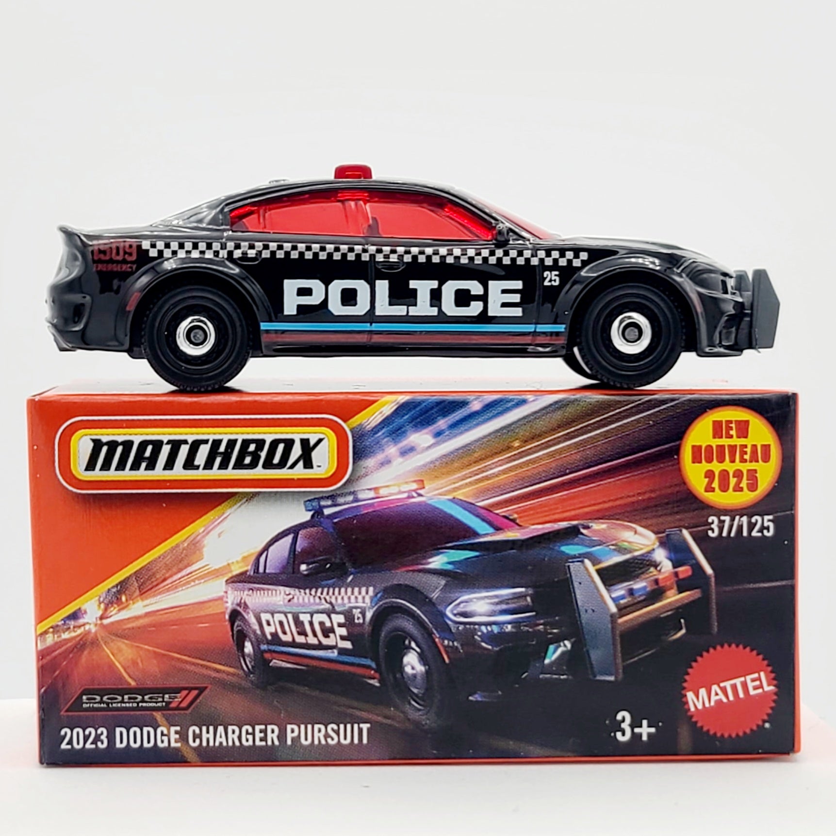 Matchbox '23 Dodge Charger Pursuit (2025 Mix 2 B Basic - Power Grabs)