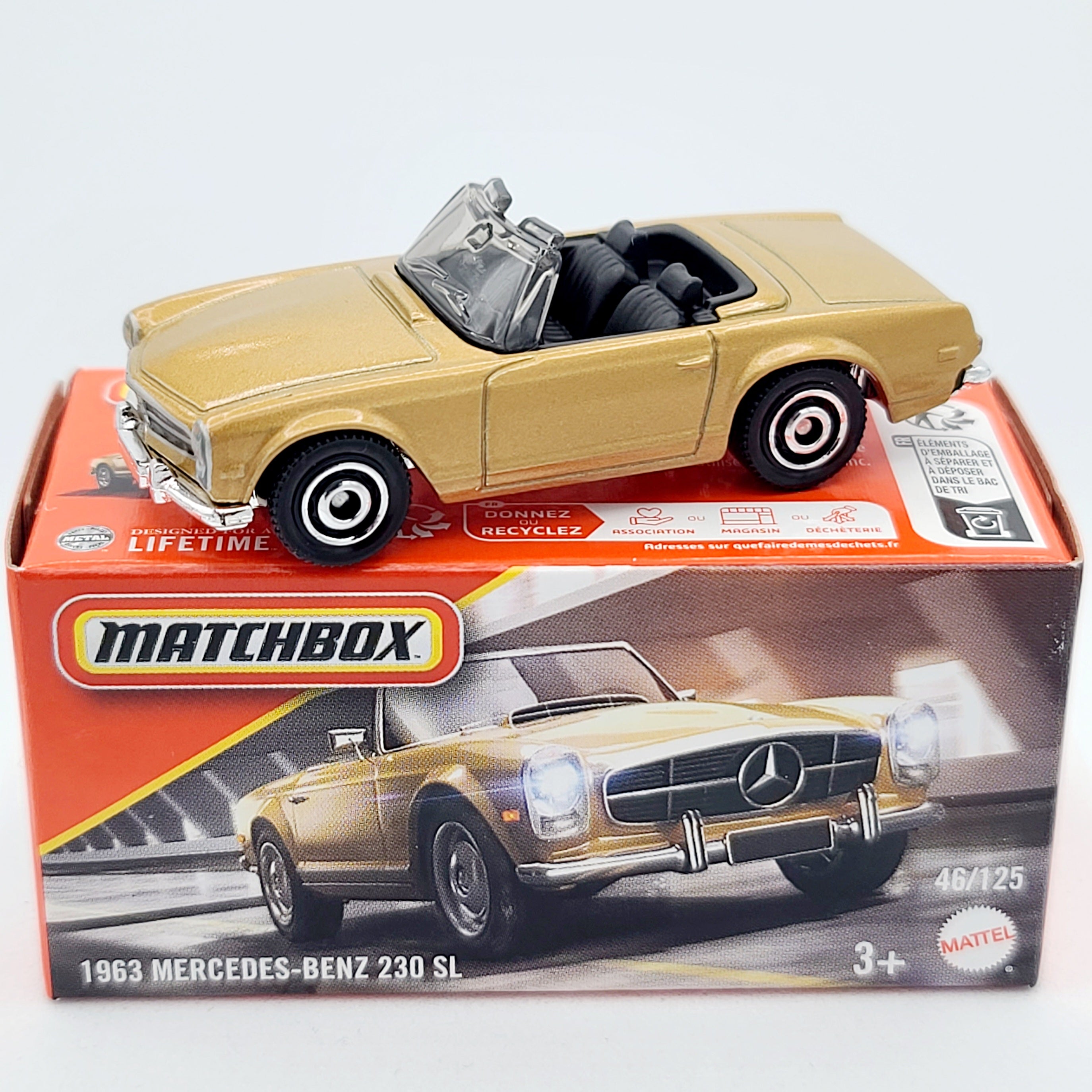 Matchbox '63 Mercedes-Benz 230 SL (2025 Mix 1 A Basic - Power Grabs)