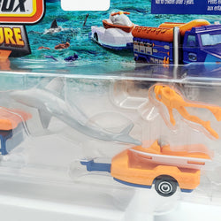 Matchbox Rapids Rescue / Jet Ski Trailer (Variation: Orange), MBX Ocean Rescue (2025 Adventure Pack Mix 1)