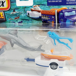 Matchbox Rapids Rescue / Jet Ski Trailer (Variation: White), MBX Ocean Rescue (2025 Adventure Pack Mix 1)