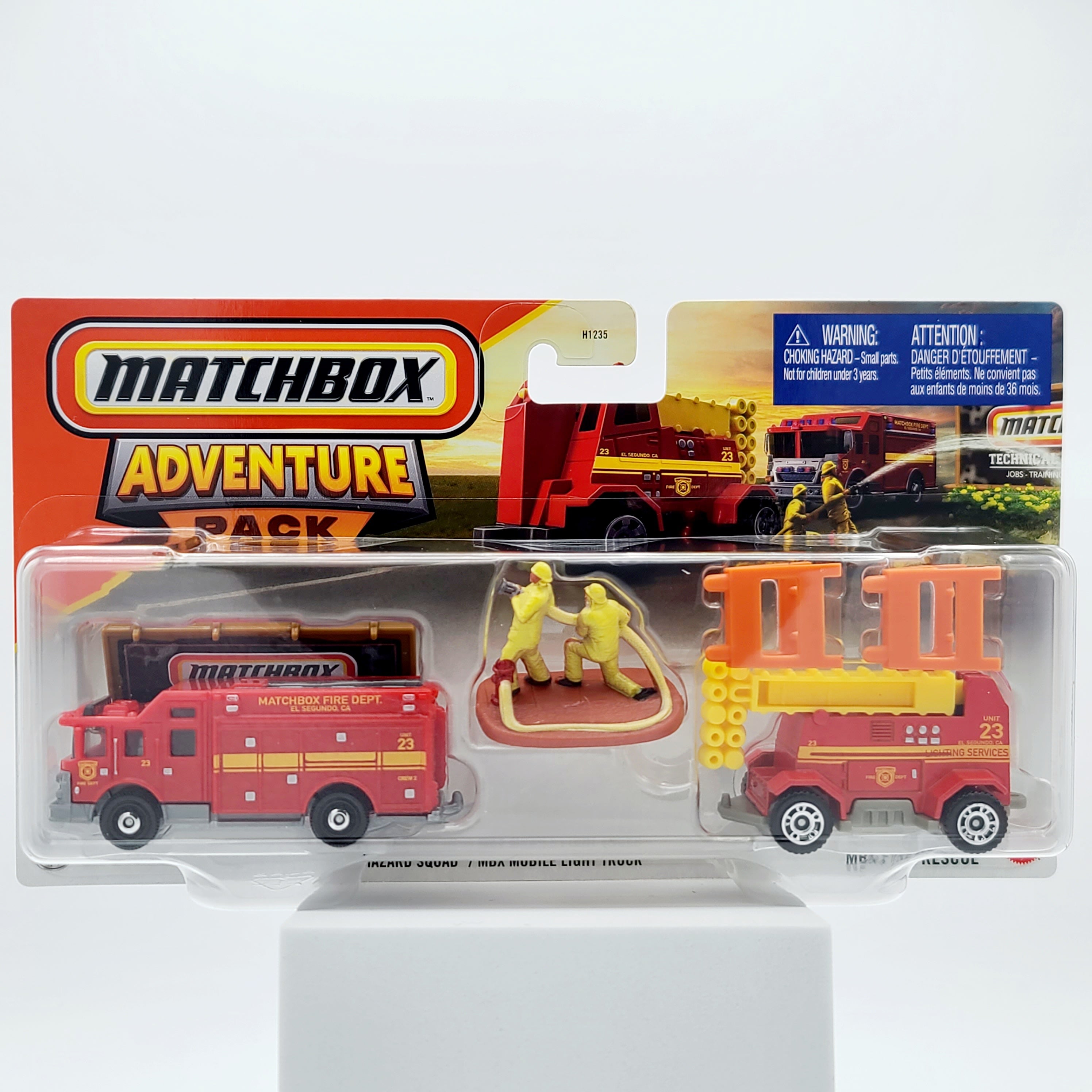 Matchbox Hazard Squad / Mobile Light Truck, MBX Fire Rescue (2025 Adventure Pack Mix 1)