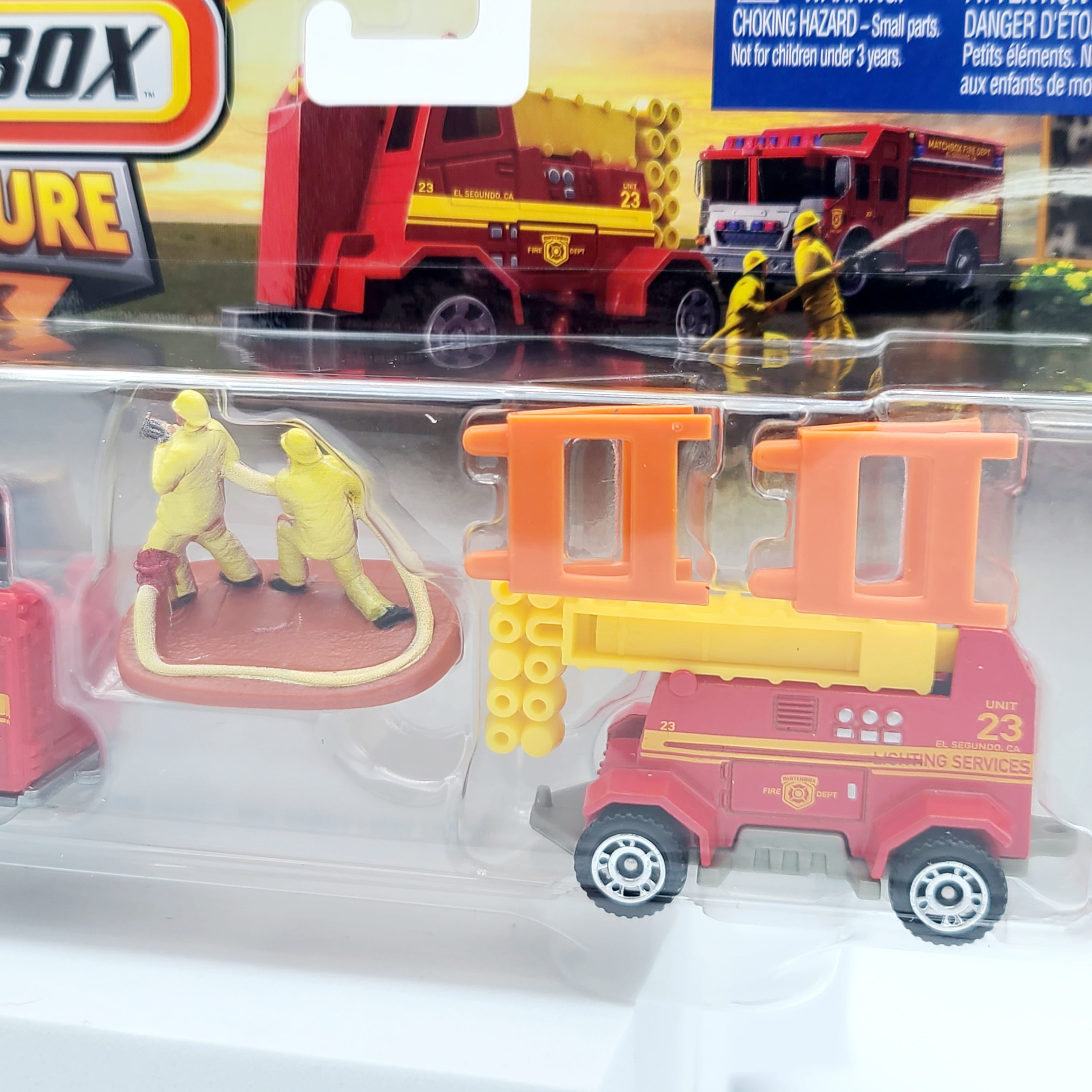 Matchbox Hazard Squad / Mobile Light Truck, MBX Fire Rescue (2025 Adventure Pack Mix 1)