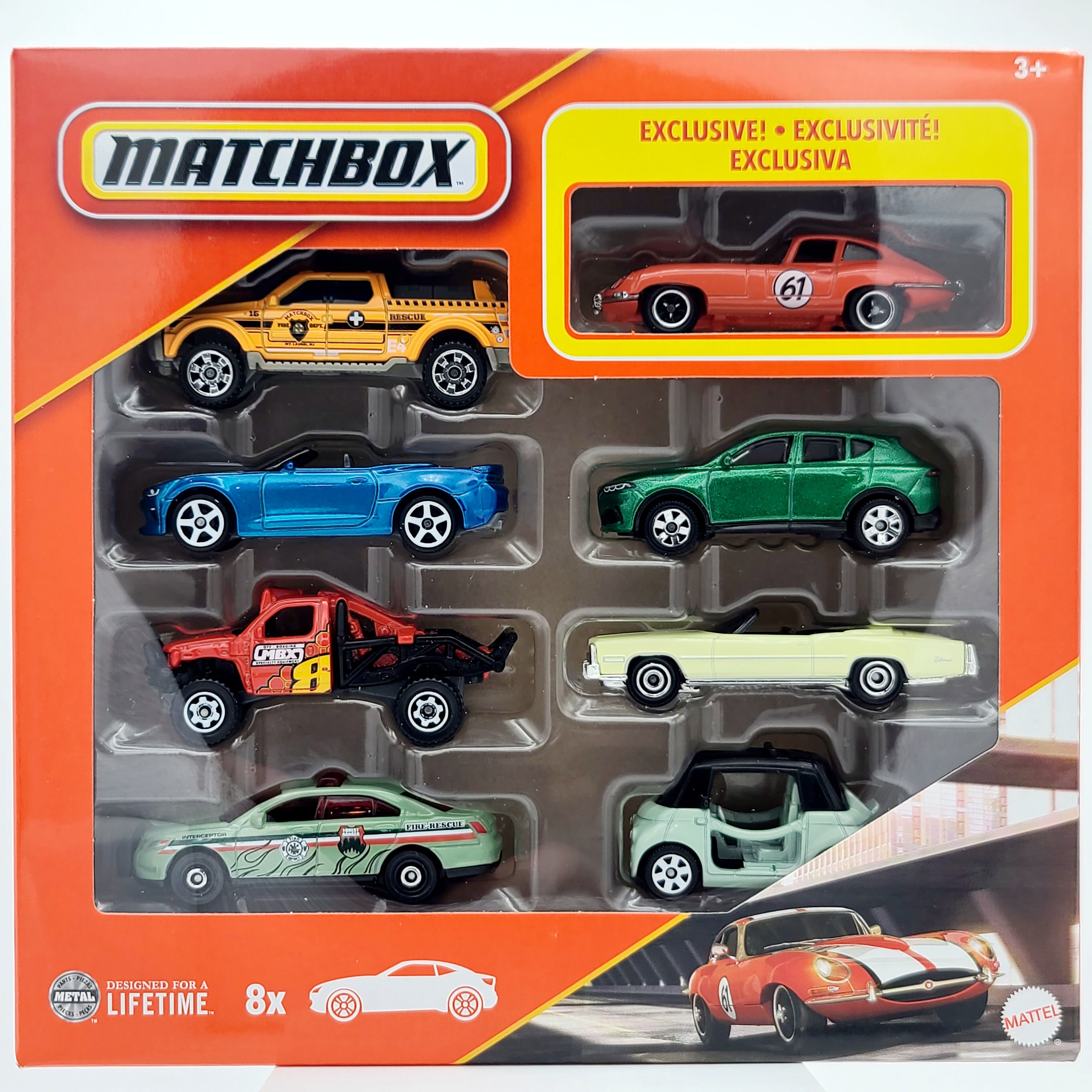 Matchbox 8 Pack - Exclusive: '61 Jaguar E-Type (2025 Mix 2)