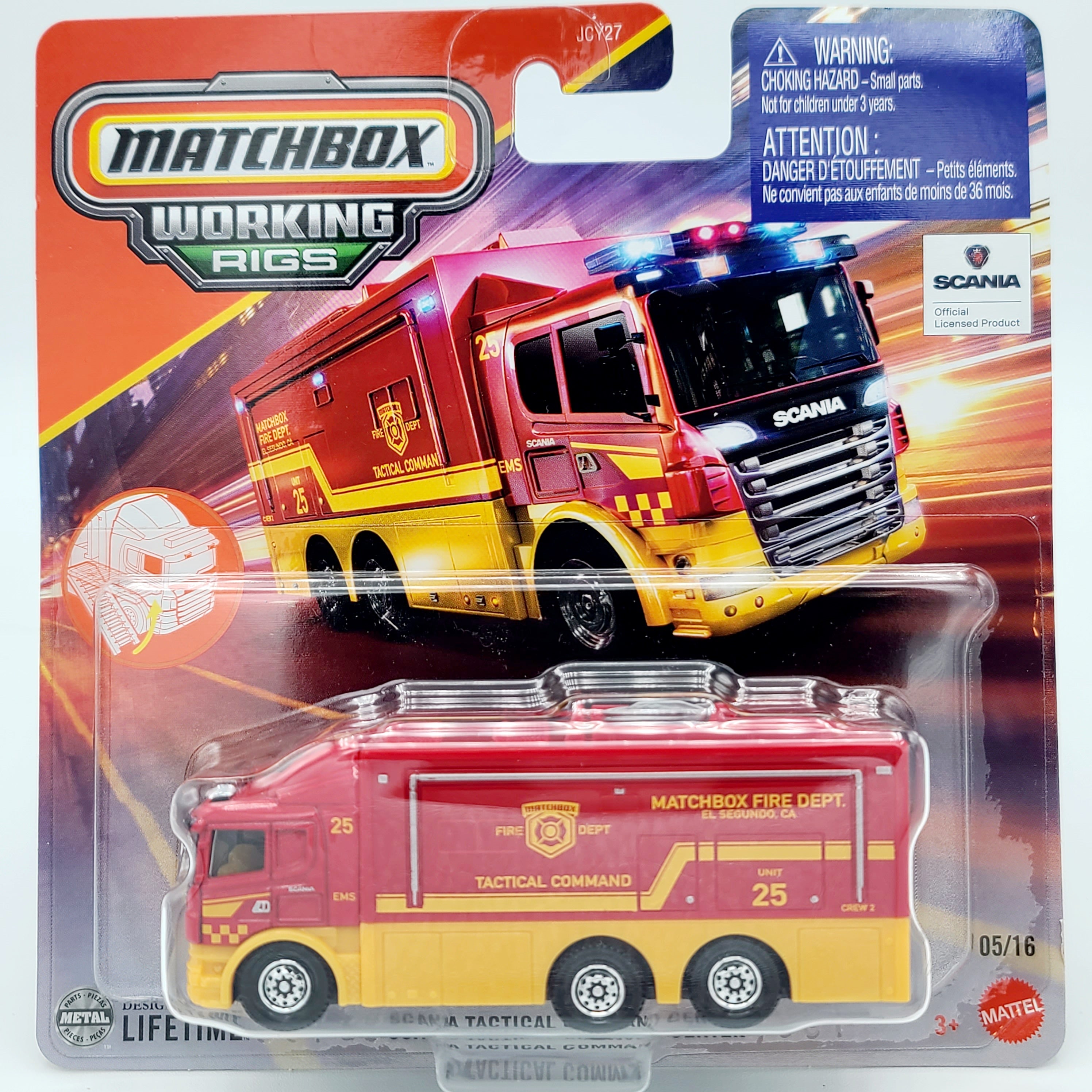 Matchbox Scania Tactical Command Center (2025 Working Rigs - Mix 2)