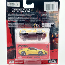 Maisto Ferrari SF90 Stradale - 1:64 scale, yellow (2024 Maisto Speed Icons)