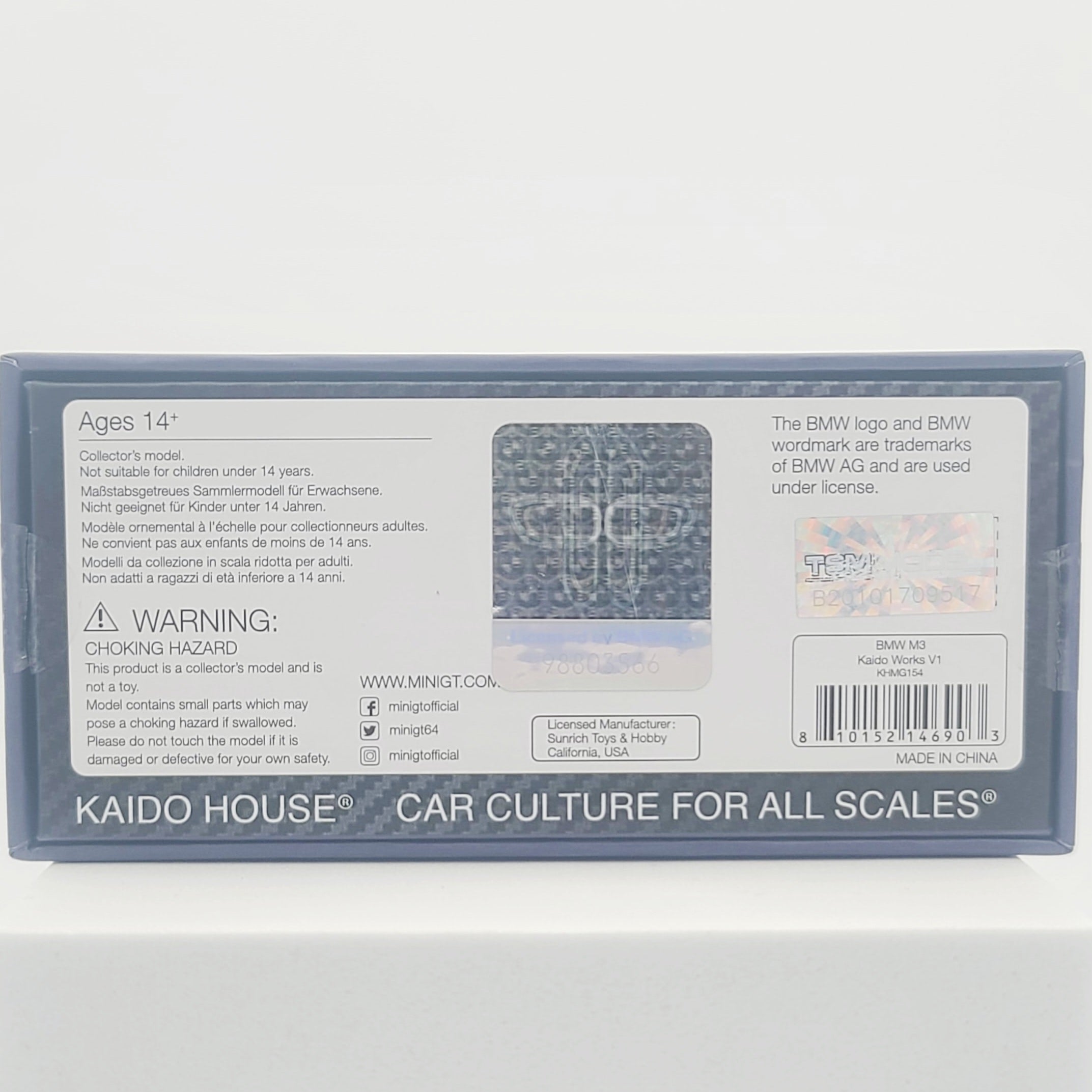 Kaido House x Mini GT BMW M3 Kaido Works V1 - 1:64 Scale (2024 Limited Edition)