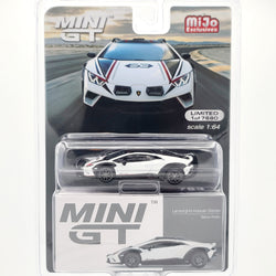 Mini GT Lamborghini Huracan Sterrato - 1:64 scale, Bianco Asopo (2024 MIJO Exclusives - Limited Edition)