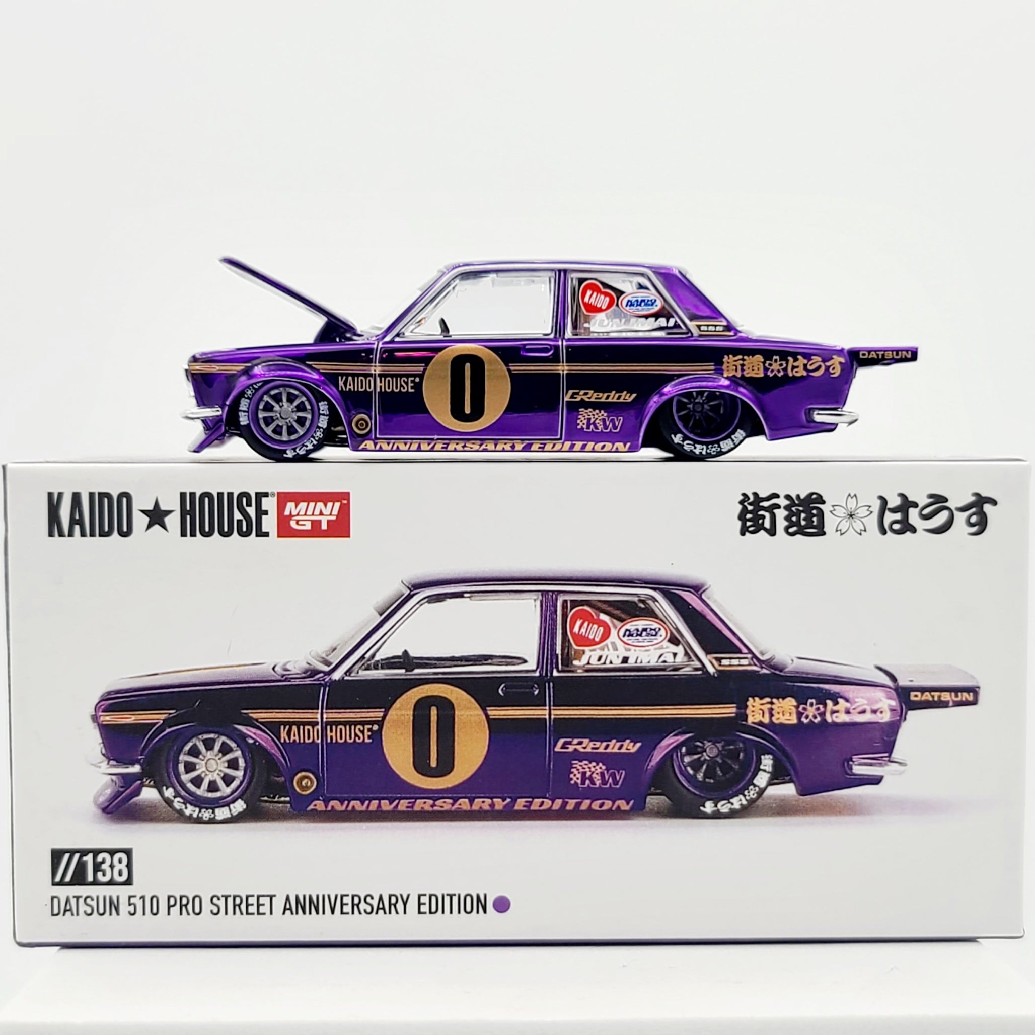 Kaido House x Mini GT Datsun 510 Pro Street Anniversary Edition - 1:64 scale (2024 Limited Edition)