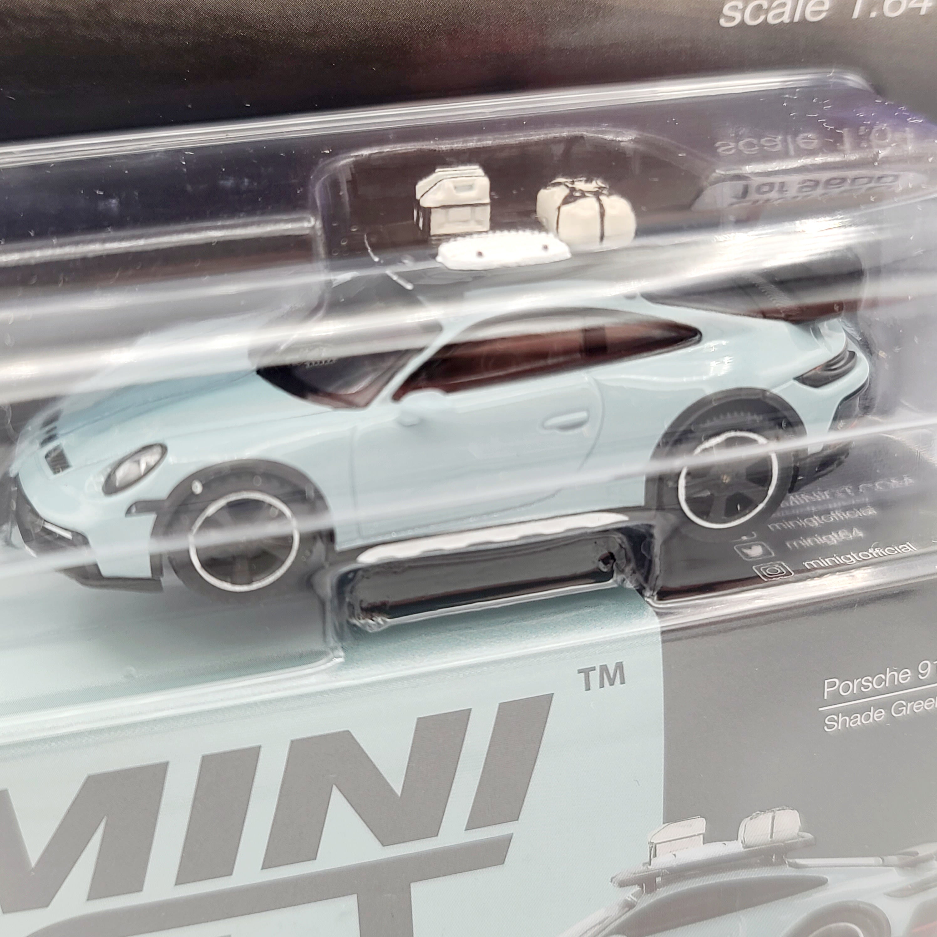 Mini GT Porsche 911 Dakar - 1:64 scale, Shade Green Metallic (2024 MIJO Exclusives - Limited Edition)