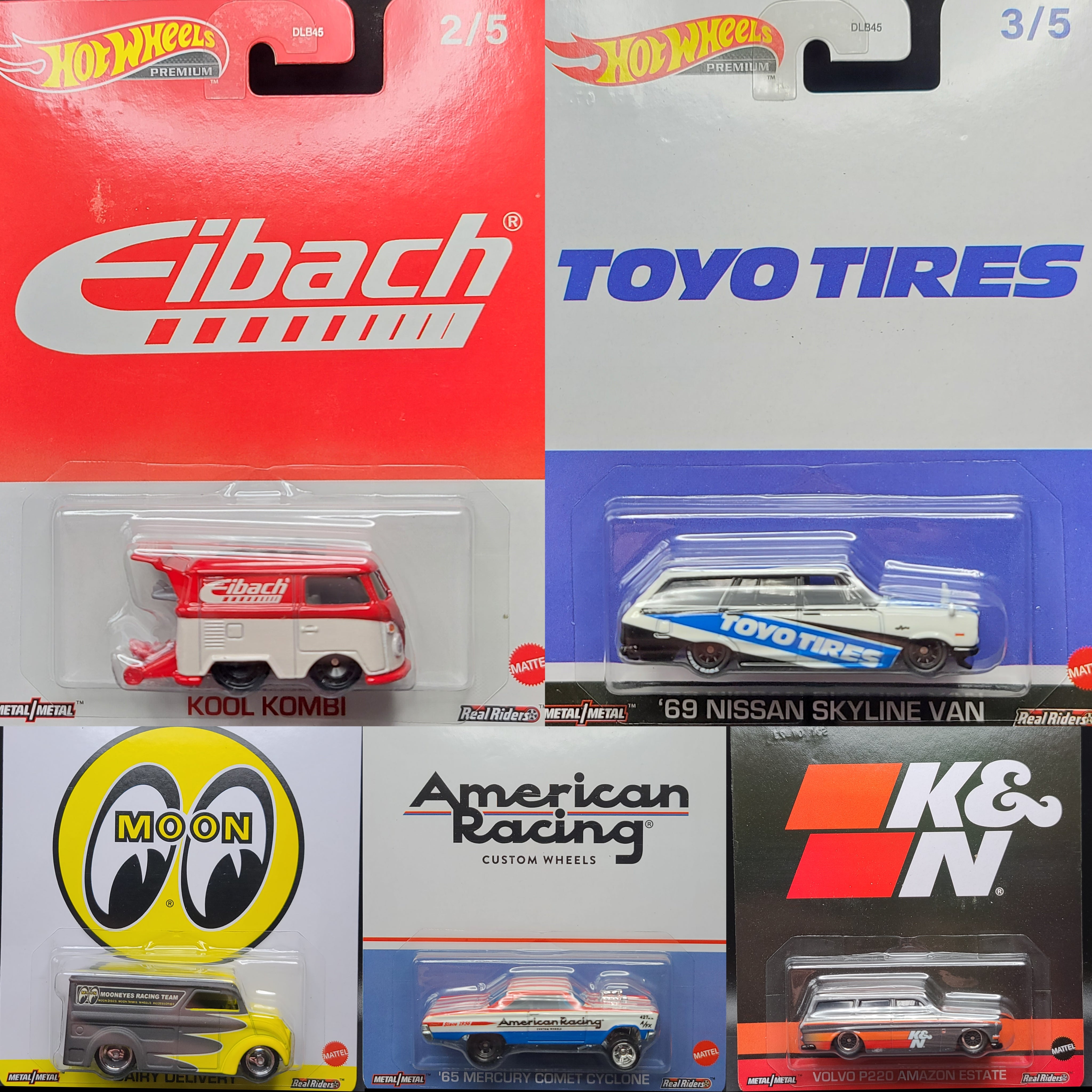 Hot Wheels - Pop Culture Speed Graphics - Premium / Car Culture (Set of 5 Cars)