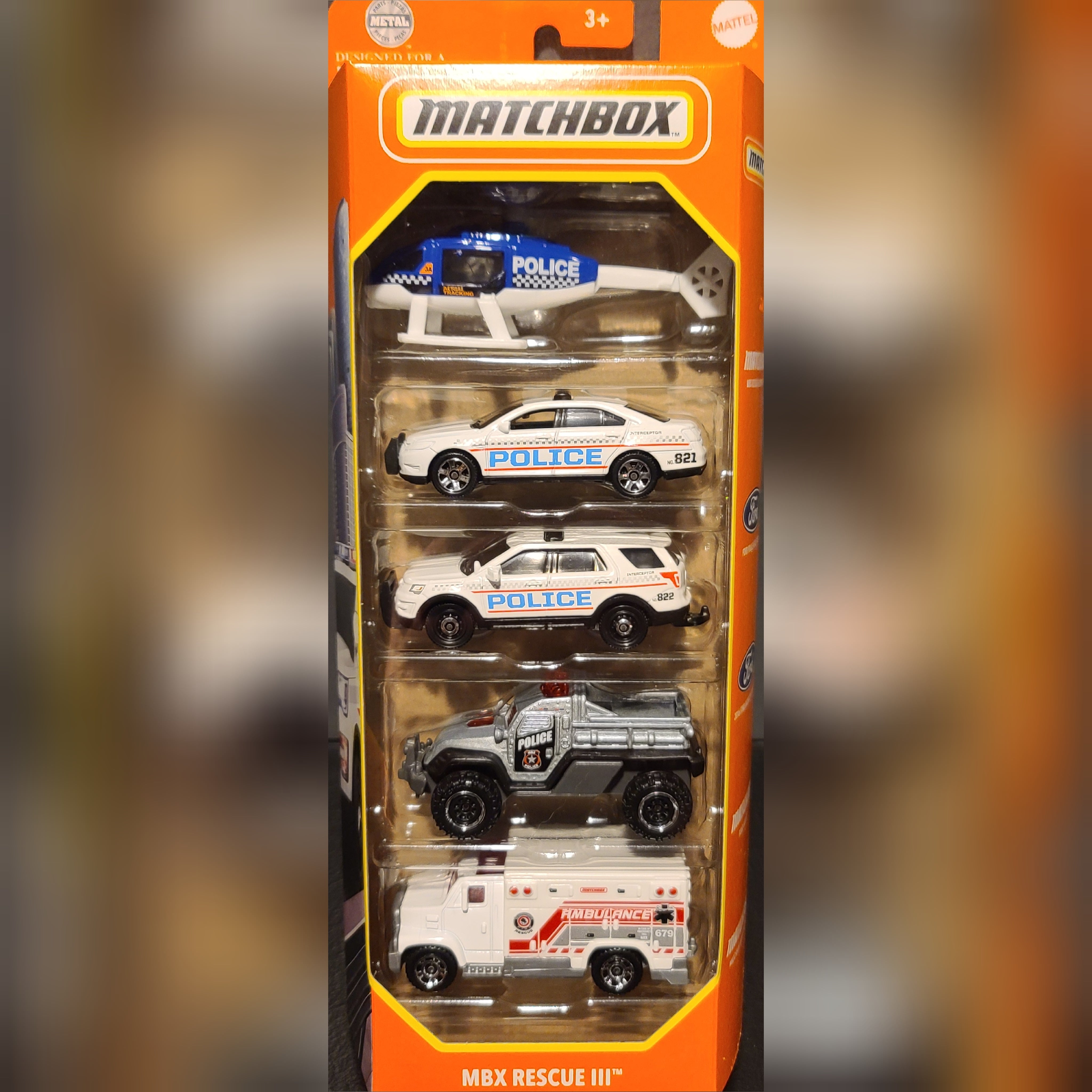 Matchbox 5 Pack: MBX Rescue III (2024)