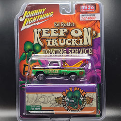 Johnny Lightning '66 Chevy Wrecker "Rat Fink" Ed Roth (2022 MIJO Exclusives - Limited Edition 1 of 4800)