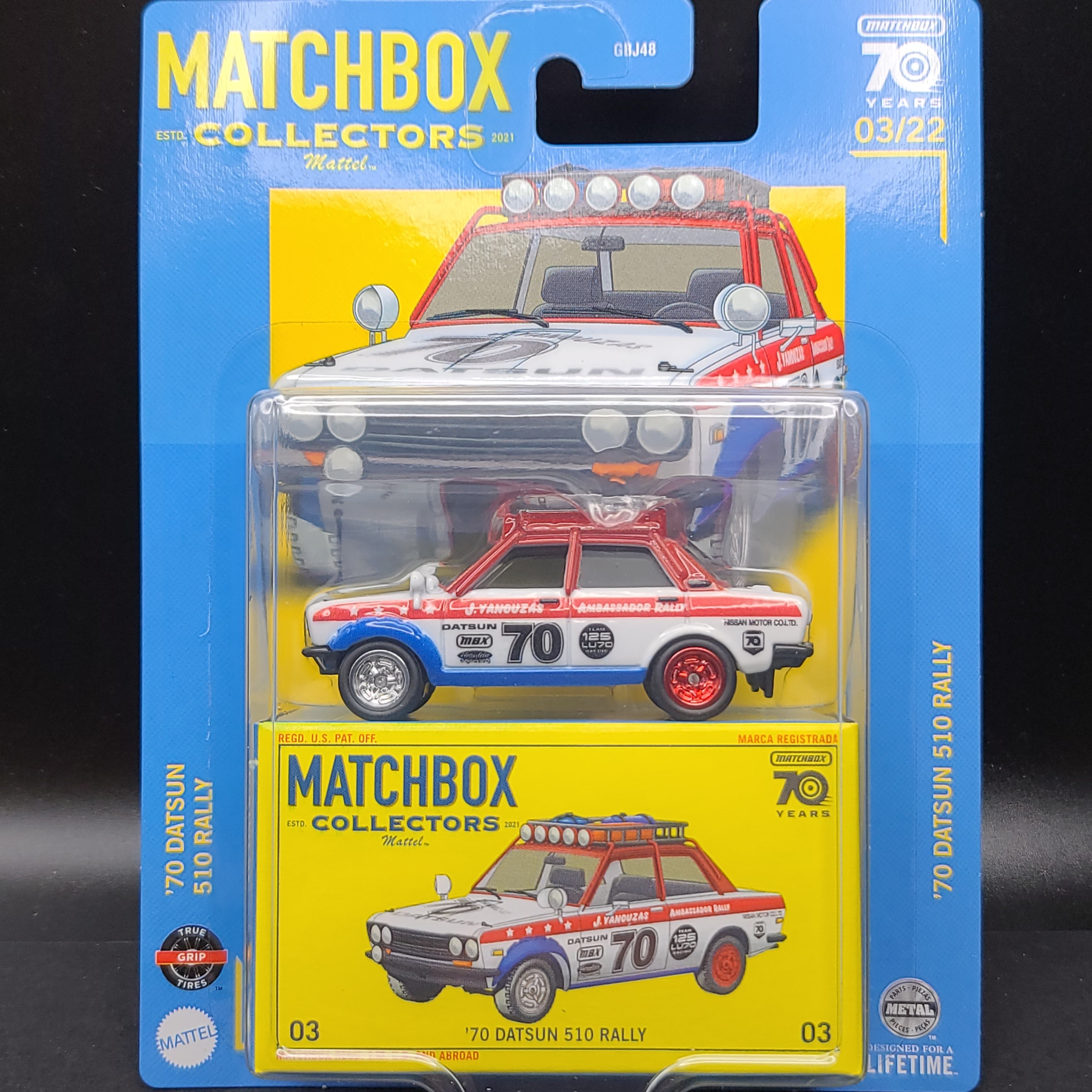 Matchbox '70 Datsun 510 Rally (2023 Collectors Series)